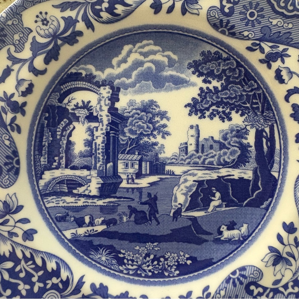 Spode Blue and White 20cm 7.5” Plate - Picture 3 of 6